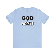 Load image into Gallery viewer, God &amp; Football Black Box Short Sleeve T-shirt
