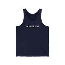 Load image into Gallery viewer, I&#39;m an All Star Tank Top w/ Black Lettering
