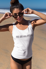 Load image into Gallery viewer, I&#39;m an All Star Ribbed Tank Top - White and Pink
