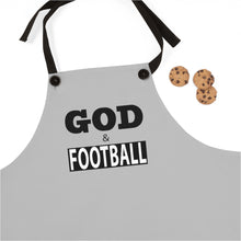 Load image into Gallery viewer, God &amp; Football Black Box Apron
