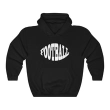 Load image into Gallery viewer, Football w/ White Lettering Hoodie
