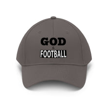 Load image into Gallery viewer, God &amp; Football Black Box Cap (Embroidered)
