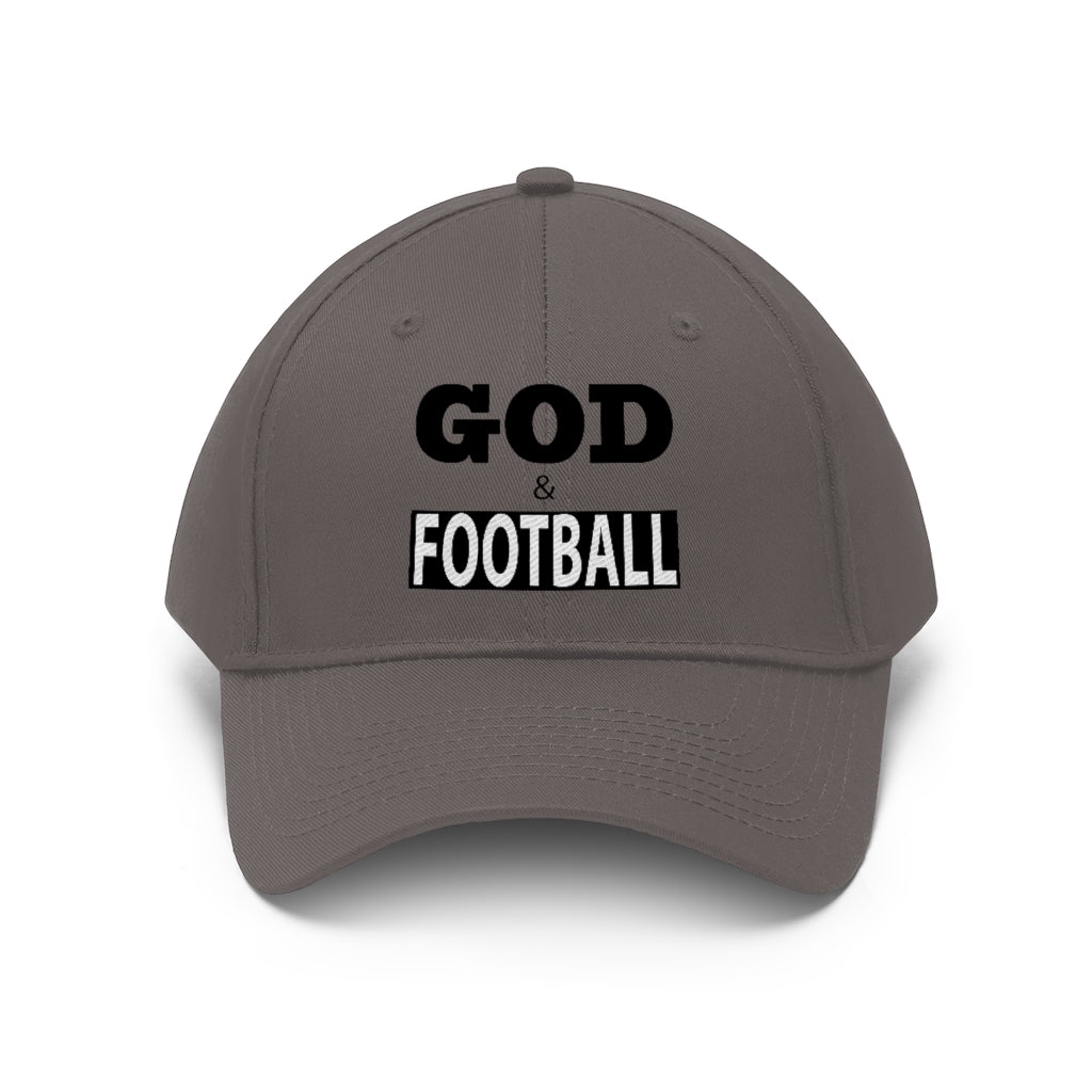 God & Football Black Box Cap (Embroidered)