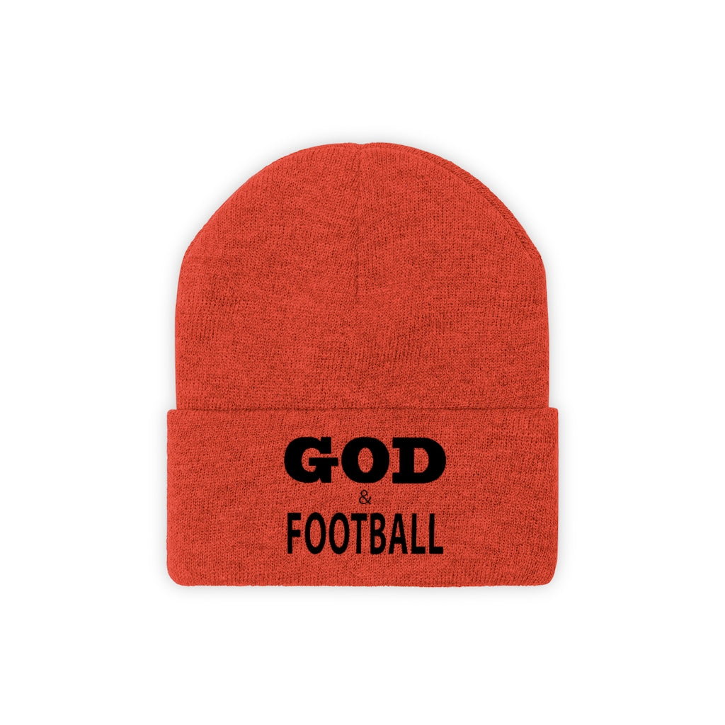 God & Football Beanie (Embroidered)