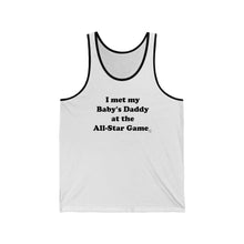 Load image into Gallery viewer, Baby Daddy Tank Top w/ Black Lettering
